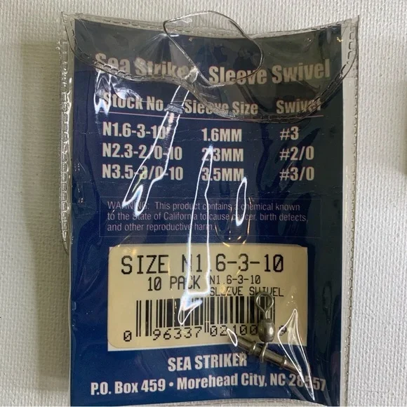 Fishing Swivels Snap Swivels Sleeve Barrel Billfisher Cabelas Sea Striker Lot - Picture 8 of 9